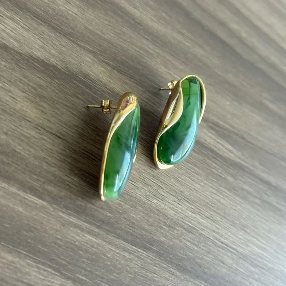 Stone Earrings Q846 - Picture 3 of 4